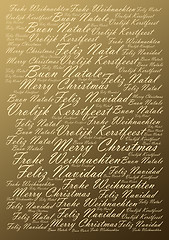 Image showing Winter holidays festive typographic background