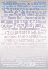 Image showing Winter holidays festive typographic background