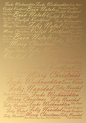 Image showing Winter holidays festive typographic background