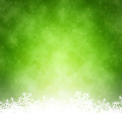 Image showing green christmas background