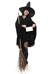 Image showing Witch holding a card 2