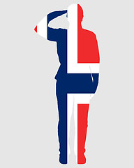 Image showing Norwegian salute