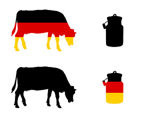 Image showing German milk cow