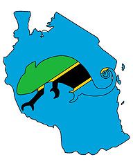 Image showing Tanzania Chameleon
