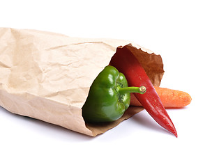 Image showing Vegetabel in paper bag
