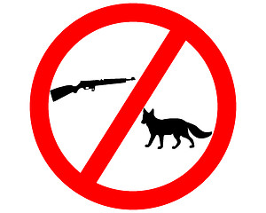 Image showing Do not shoot fox