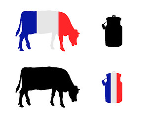Image showing French milk cow