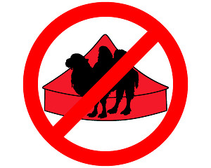 Image showing Bactrian Camel in circus prohibited