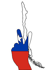 Image showing Chile hand signal