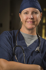 Image showing Attractive Female Doctor or Nurse Portrait