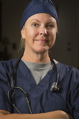 Image showing Attractive Female Doctor or Nurse Portrait