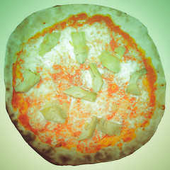 Image showing Retro look Artichoke Pizza