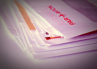 Image showing Retro letter envelope