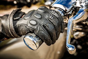 Image showing Motorcycle Racing Gloves