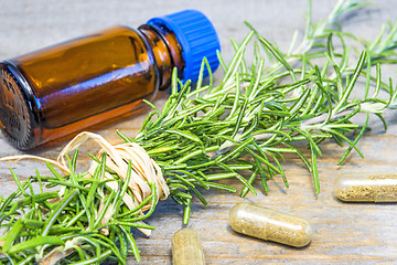 Image showing rosemary with tincture