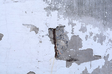 Image showing white wall texture or background