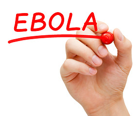Image showing Ebola Red Marker