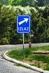 Image showing Traffic sign exit