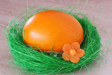 Image showing Orange Easter egg