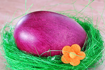 Image showing Purple Easter egg