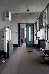 Image showing Large industrial door