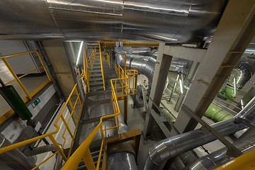 Image showing Industrial staircase going up