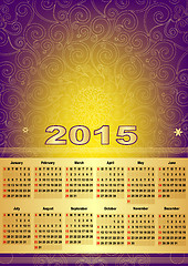 Image showing Calendar For 2015 with mesh