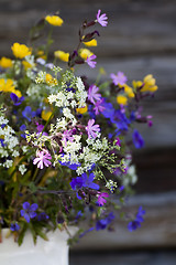 Image showing summer flowers in vase