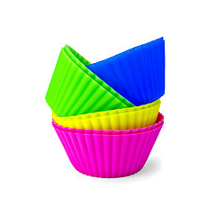 Image showing Molds for cupcakes