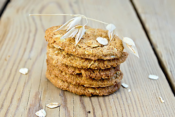 Image showing Cookies oatmeal on board