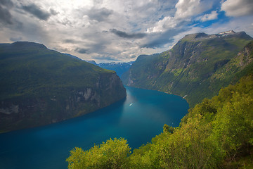 Image showing View of Geiranger