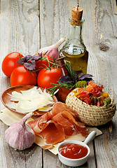Image showing Pasta and Ingredients