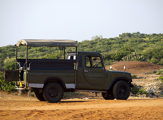 Image showing Jeep for tourists safari