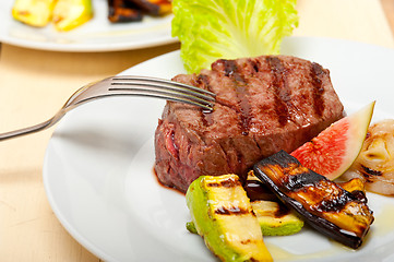 Image showing grilled beef filet mignon