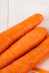 Image showing Fresh peeled carrots