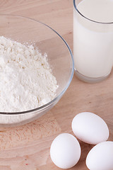 Image showing Baking ingredients in the kitchen