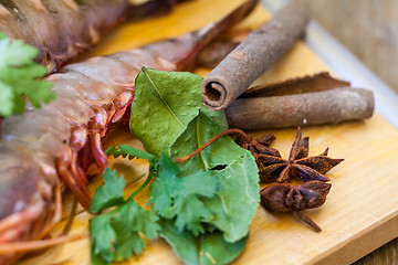 Image showing Ingredients for Thai tom yam soup