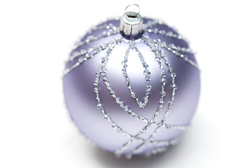 Image showing Glittery Christmas ornament ball