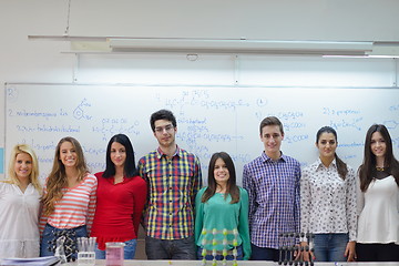 Image showing happy teens group in school