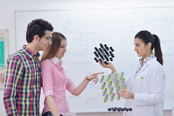 Image showing happy teens group in school