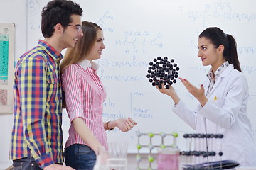 Image showing happy teens group in school