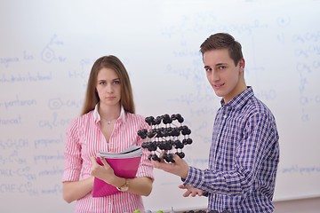 Image showing happy teens group in school