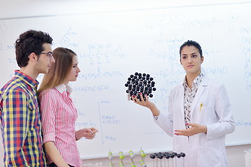 Image showing happy teens group in school