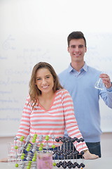 Image showing happy teens group in school