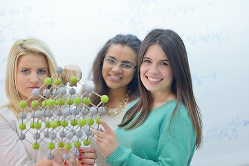 Image showing happy teens group in school