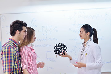 Image showing happy teens group in school