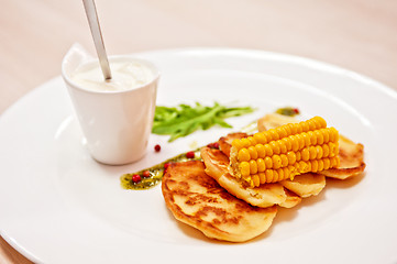 Image showing corn pancakes