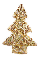 Image showing golden christmas tree symbol