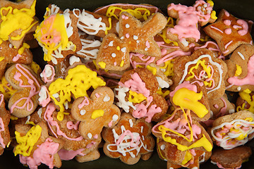 Image showing homemade gingerbread as nice christmas background