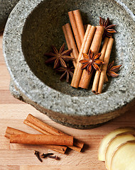 Image showing Christmas spices